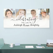 お祝い・オブ・ライフ・メモリアル4フォトスクリプト 横断幕 (トレードショー)