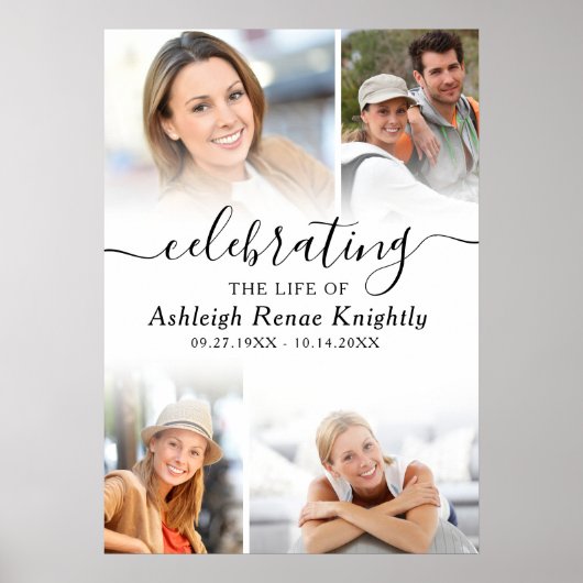 お祝い・オブ・ライフ・メモリアル4写真 ポスター (正面)