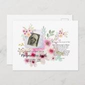 お祝い・オブ・ライフ・メモリアル・ギフト写真詩 ポストカード (正面/裏面)