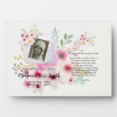 お祝い・オブ・ライフ・メモリアル・ギフトADDフォト・バース フォトプラーク (正面)