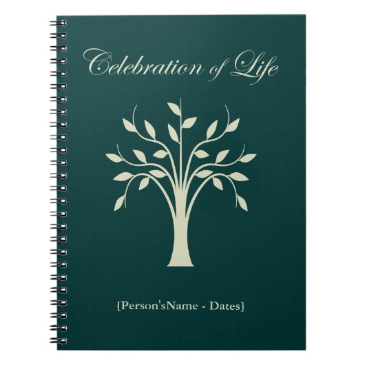 お祝い・オブ・ライフ・メモリアル・ゲストレジスタ ノートブック (正面)