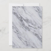 お祝い・オブ・ライフ・メモリアル・サービス黒大理石 招待状 (裏面)