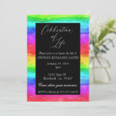 お祝い・オブ・ライフ・メモリアル・サービス 招待状 (スタンド正面)