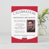 お祝い・オブ・ライフ・メモリアル・トリニダード・フォト 招待状 (スタンド正面)