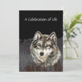 お祝い・オブ・ライフ・メモリアル・レメブランス・ウルフ 招待状 (スタンド正面)