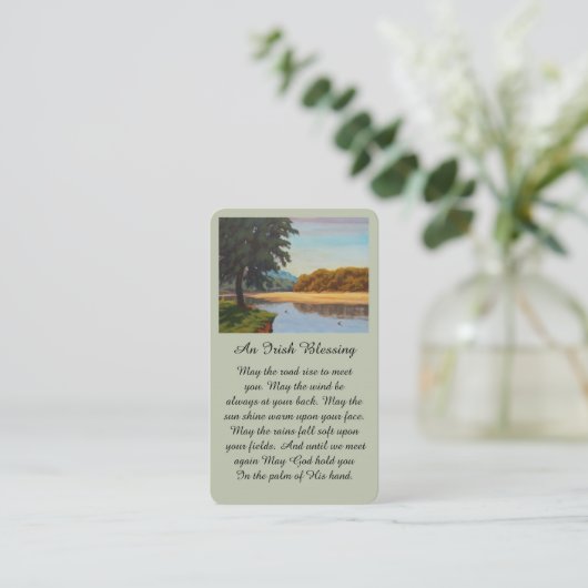 お祝い・オブ・ライフ・メモリアル・写真・カード 名刺 (スタンド正面)