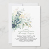 お祝い・オブ・ライフ・メモリアル 招待状 (正面)