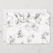 お祝い・オブ・ライフ・モダンマーブルエレガントフォト 招待状 (裏面)