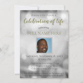 お祝い・オブ・ライフ – 写真の追加 招待状 (正面)