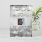 お祝い・オブ・ライフ – 写真の追加 招待状 (スタンド正面)