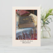 お祝い・オブ・ライフ・招待状、ヴィンテージ・バイブル 招待状 (スタンド正面)