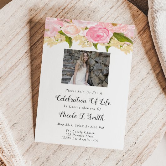 お祝い・オブ・ライフ・招待状 招待状