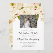 お祝い・オブ・ライフ・招待状、葬儀 招待状 (正面/裏面)