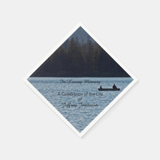 お祝い・オブ・ライフ・紙・ナプキンズ、漁師 スタンダードカクテルナプキン (角)