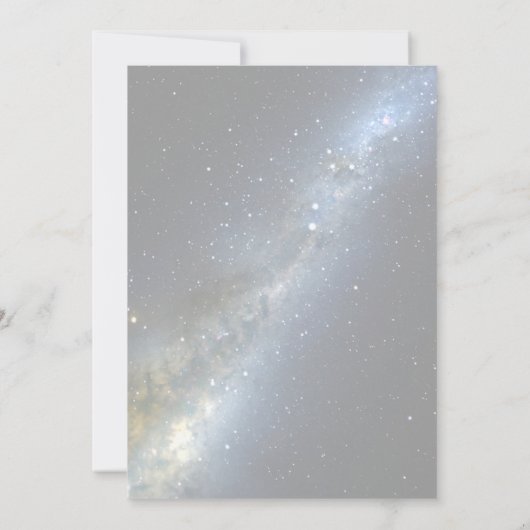 お祝い·オブ·ライフ|葬式の夜空の写真 招待状 (裏面)