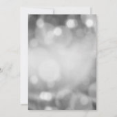 お祝い・オブ・ライフ – 銀と金ゴールドが写真を追加 招待状 (裏面)