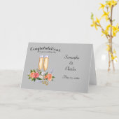 お祝い オーダーメイド ウェディング グリーティング カード (黄色い花)