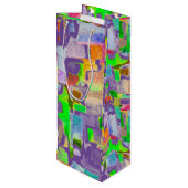 お祝い- カラフル ワインギフトバッグ (裏面アングル)