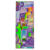 お祝い- カラフル ワインギフトバッグ (裏面)