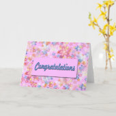 お祝い カード (黄色い花)