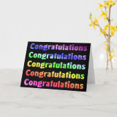 お祝い カード (黄色い花)