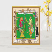 お祝い カード (黄色い花)