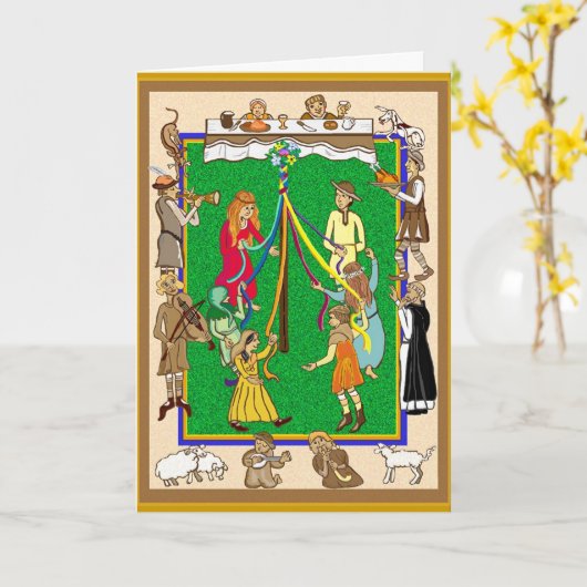 お祝い カード (黄色い花)