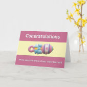 お祝い カード (黄色い花)