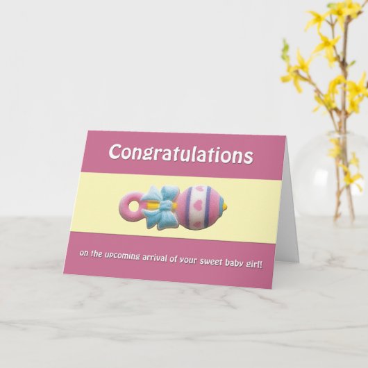 お祝い カード (黄色い花)