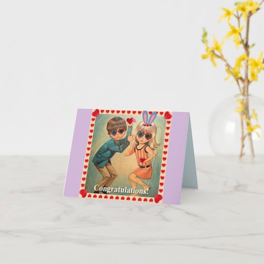 お祝い カード (黄色い花)