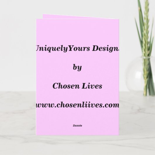 お祝い! カード (裏面)