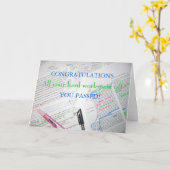 お祝い カード (黄色い花)