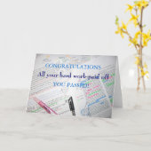 お祝い カード (黄色い花)