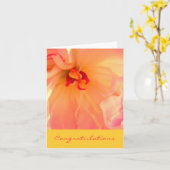 お祝い カード (黄色い花)