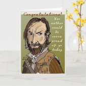 お祝い! カード (黄色い花)