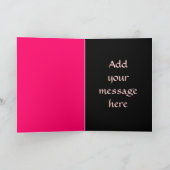 お祝い! カード~のオランダカイウのファンタジーのピンク2 カード (内部)