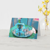 お祝い グリーティング カード (黄色い花)