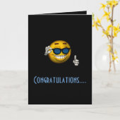 "お祝い" -サングラスとの… カード (黄色い花)