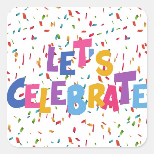 お祝い スクエアシール (正面)