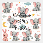 お祝い スクエアシール (正面)