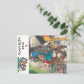 お祝い「パンツを履いたクマ」の本 ポストカード (スタンド正面)