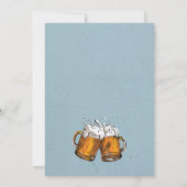 お祝い ビール マグ レトロ 招待状 (裏面)