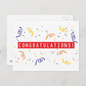 お祝い ポストカード (正面/裏面)