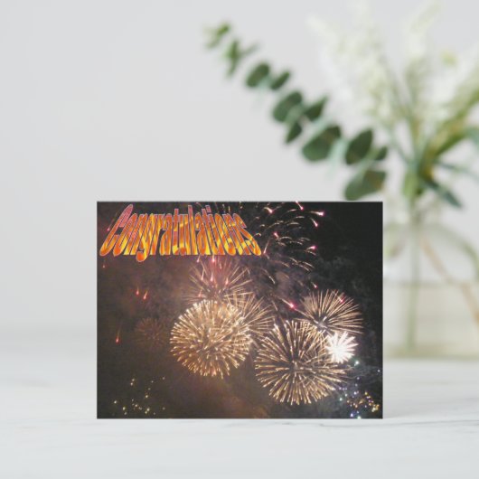 お祝い ポストカード (スタンド正面)