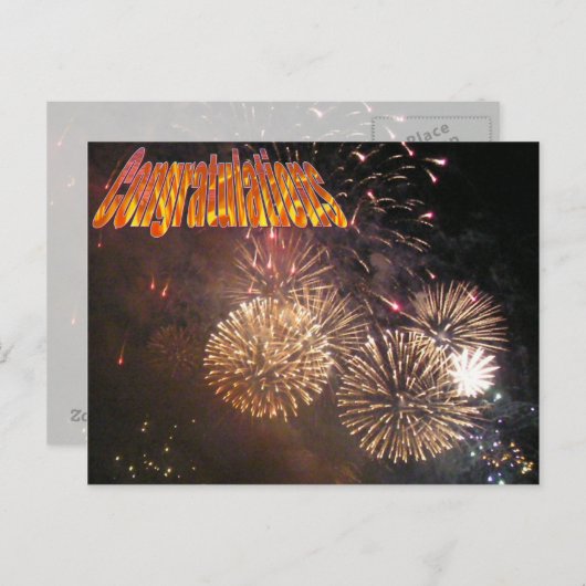 お祝い ポストカード (正面/裏面)