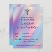 お祝い!マッチデー2025 専攻医 招待状 (正面/裏面)