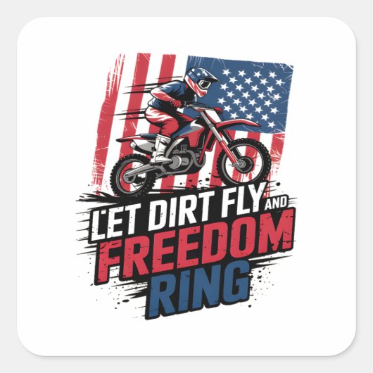 お祝い – レットフリーダムリングや輪引用文 スクエアシール (正面)