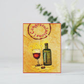 お祝い! ワインカード ポストカード (スタンド正面)