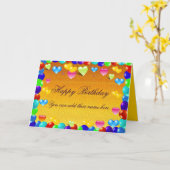 お祝い、任意の大事な行事_ カード (黄色い花)