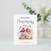 お祝い！住まい購入記念日の不動産 カード (スタンド正面)